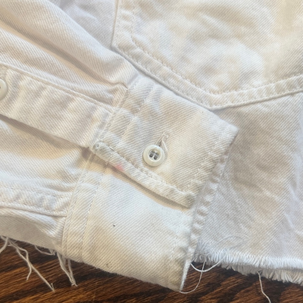 Moussy Vintage White Cropped Denim Jacket (244) - Picture 3 of 9
